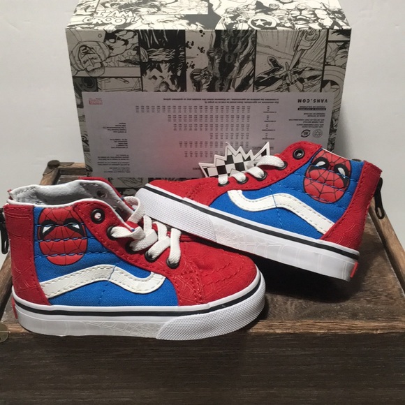 Vans Other - VANS Marvel Spider-Man Kids Sk8-Hi Shoes Size 5T